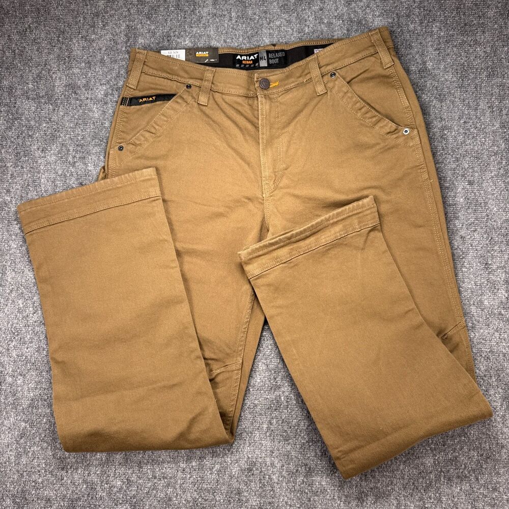 NWT Ariat Rebar M4 Work Pants Mens 34x34 DuraStretch Relaxed Boot Cut 10025972